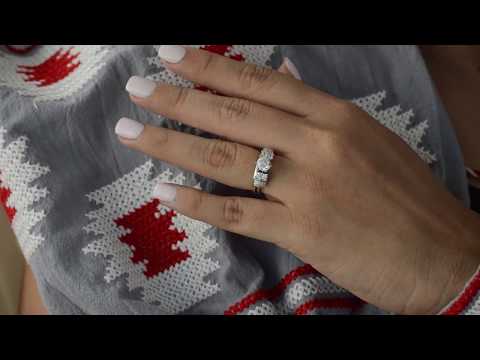 0.48 Ct. Round and Baguette Channel and Prong Ring Wrap Jacket - TwoBirch TB-WRAP-0044-WG-H