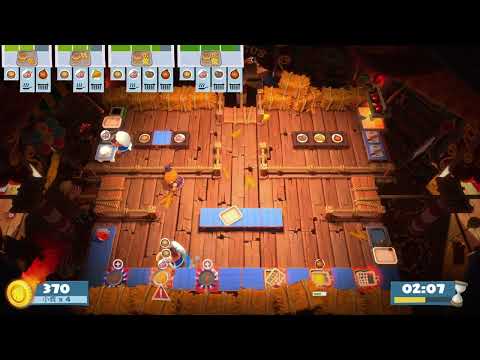 Overcooked! 2 | Carnival of Chaos | Level 1-3 | 1 player (solo) | 4 stars
