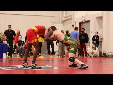 2021 Dinos Invitational FS68kg Emmanuel Olapade (University of Calgary) vs  Isaac Le Morvan (U of A)