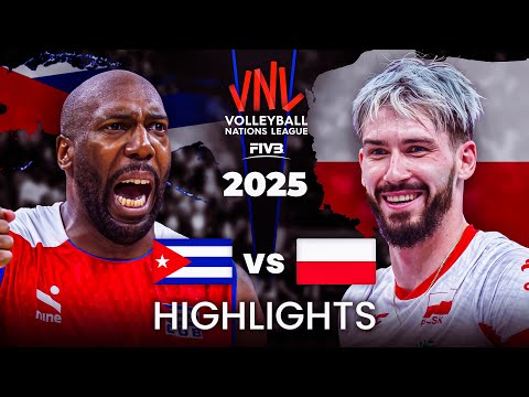 CUBA 🇨🇺 vs POLAND 🇵🇱 | HIGHLIGHTS | Men's VNL 2025