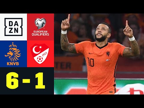 Hattrick! Depay-Show gegen schwache Türken: Niederlande - Türkei 6:1 | European Qualifiers | DAZN