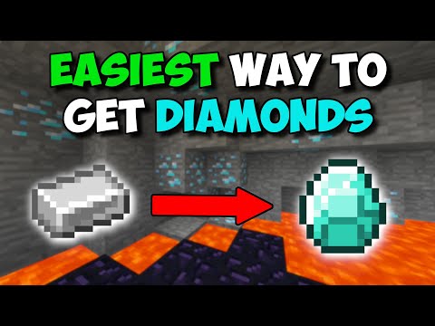 EASIEST WAY TO GET DIAMONDS IN MINECRAFT!!! - Minecraft Diamond Guide