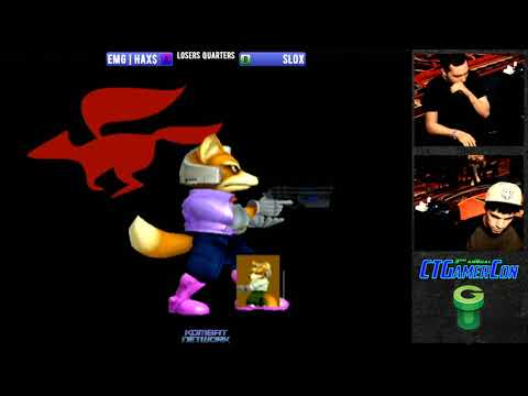 CT GamerCon 3 SSBM - EMG | Hax$ (Blue Fox) vs. Slox (Default Fox) - Melee LQF