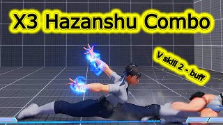 Chun Li triple Hazanshu combo (Street Fighter 5 season 5)