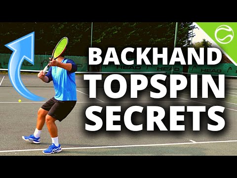 Tennis Backhand Topspin Secrets - How To Hit Heavy Topspin One Handed Backhands