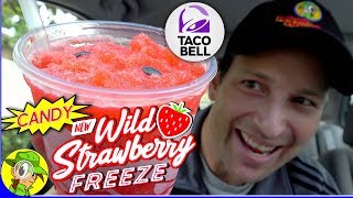 Taco Bell® | WILD STRAWBERRY CANDY FREEZE Review 🍓🍬❄️  | Peep THIS Out! 🌮🔔
