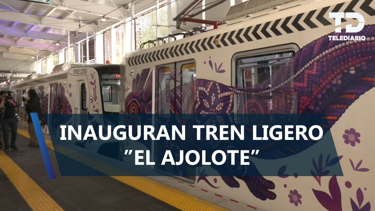 Brugada pone en marcha 17 NUEVOS trenes del Tren Ligero ‘El Ajolote’ en CdMx rumbo al Mundial 2026