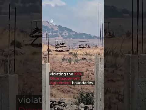 Israeli troops seen patrolling Syrian countryside | AJ #shorts