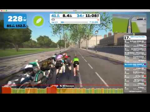 2017 12 09 zwift WBR 4 lap flat race