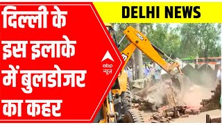 Bulldozer in Delhi BREAKING: Vishnu Garden area में पंहुचा बुलडोजर | ABP News