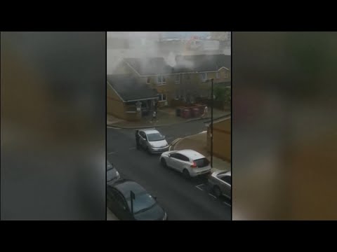 Bow crane collapse accident causes tragedy in lockdown (2) (UK) - ITV London News - 9th July 2020