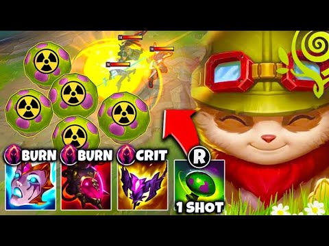 Mega Burn Teemo one shots you with a single Shroom... (WATCH YOUR STEP)