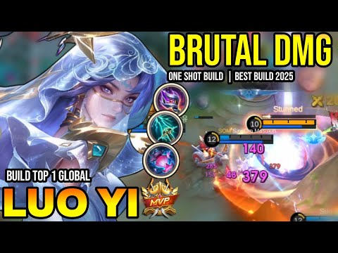 LUO YI BEST BUILD 2025 | BUILD TOP 1 GLOBAL LUO YI GAMEPLAY | MOBILE LEGENDS✓