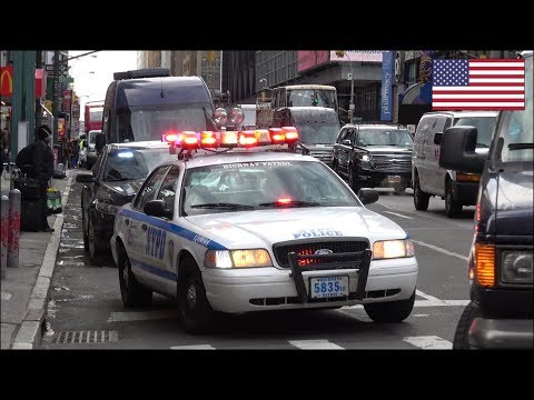 NYPD Counter Terrorism convoy on patrol (Hercules Team)