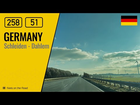 Driving in Germany: Bundesstraße B258 & B51 from Schleiden to Dahlem