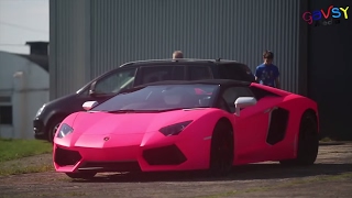 Rays of sunshine - Pink Lamborghini Aventador Behind the scenes