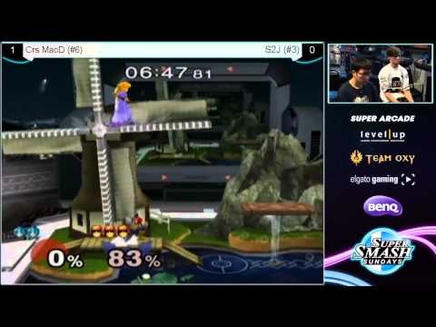SSS 23 - Crs MacD (Peach) Vs.  S2J (Captain Falcon) - Winner's Finals