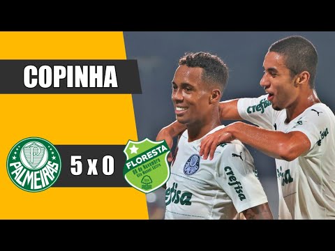 PALMEIRAS 5 X 0 FLORESTA | QUARTAS DE FINAL | COPINHA 2023 | GOLS