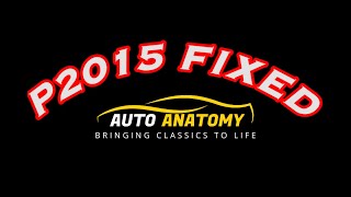 VW P2015  FIXED for $70!  Fifteen minutes to save HUNDREDS!