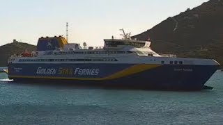 Golden star ferries: HSC Golden princess visiting Gavrio