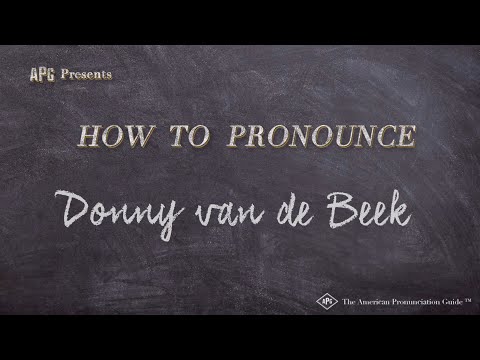 How to Pronounce Donny van de Beek (Real Life Examples!)