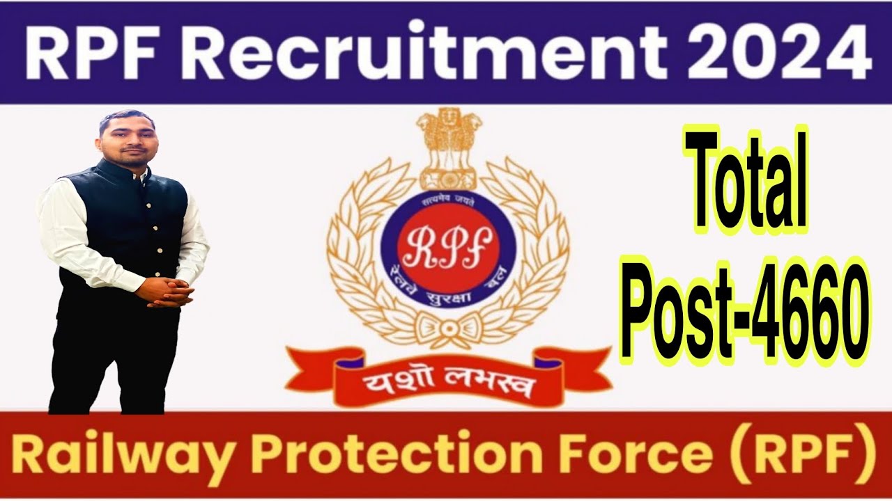 RPF Recruitment 2024 Notification Out for 4660 Posts of Constable and Sub-Inspector