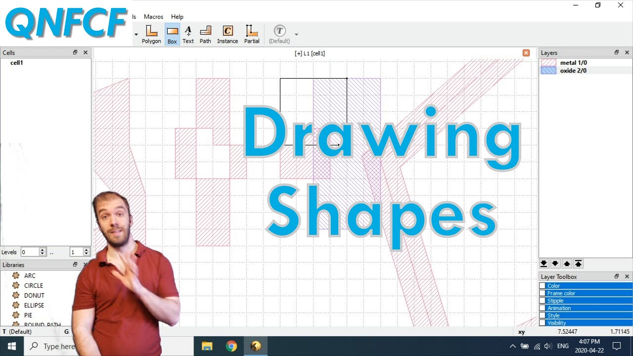 KLayout Tutorial #1: Drawing Shapes