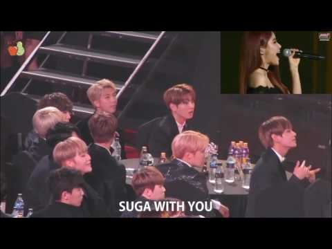 BTS reaction to MAMAMOO full @26th SMA 170119
