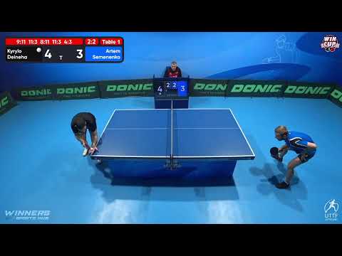 17:00 Kyrylo Deineha 3-2 Artem Semenenko West 3 WIN CUP 13.11.2022 | TABLE TENNIS WINCUP