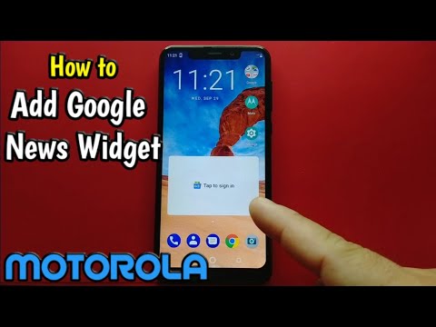 How to Add Google News Widget on Motorola One (XT1941-4)