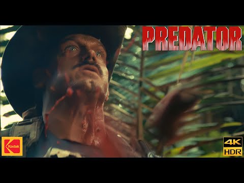 Predator (1987) Old Painless Is Waiting Movie Clip Scene 4K HDR10+ Kodak 2383 D55