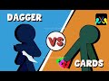 Supreme Duelist Stickman Animation Dagger Vs Card