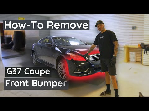 How to Remove a G37 Coupe Front Bumper | TAKE OFF INSTRUCTIONS | INSTALL