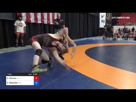 57 Kg Cons 32 1 Dayne Morton MN Elite Vs Ethan Rotondo University Of Wisconsin