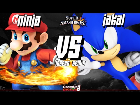 CROSSxUP 2 Smash 4 - MoC| Ninja (Mario) Vs. ECG| JaKaL (Sonic) - Losers Semis