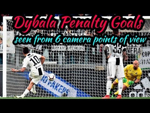 Juventus vs Ac Milan - Paulo Dybala goal seen from 6 camera points of view