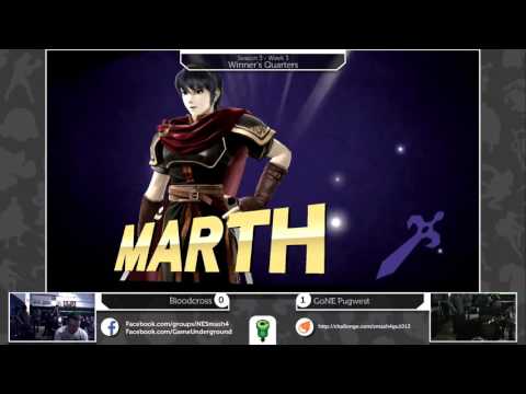 S4@GU 10-13 (Winner's Quarters): GoNE Pugwest (Marth) vs Bloodcross (Fox)