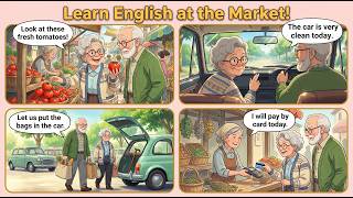 Learn English at the Market! English Conversation | Daily English | 🗣️ Spoken English | Practice |