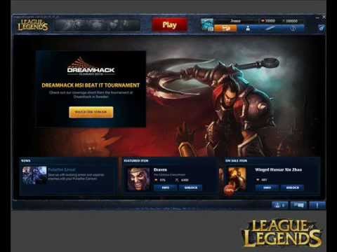League of Legends hack 1000RP and 100000IP!! Draven path
