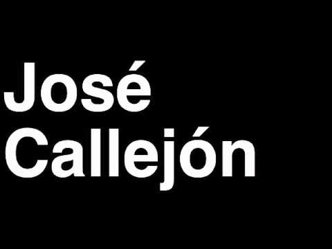 How to Pronounce Jose Callejon Real Madrid CF Football Goal Penalty Kick Yellow Red Card Injury