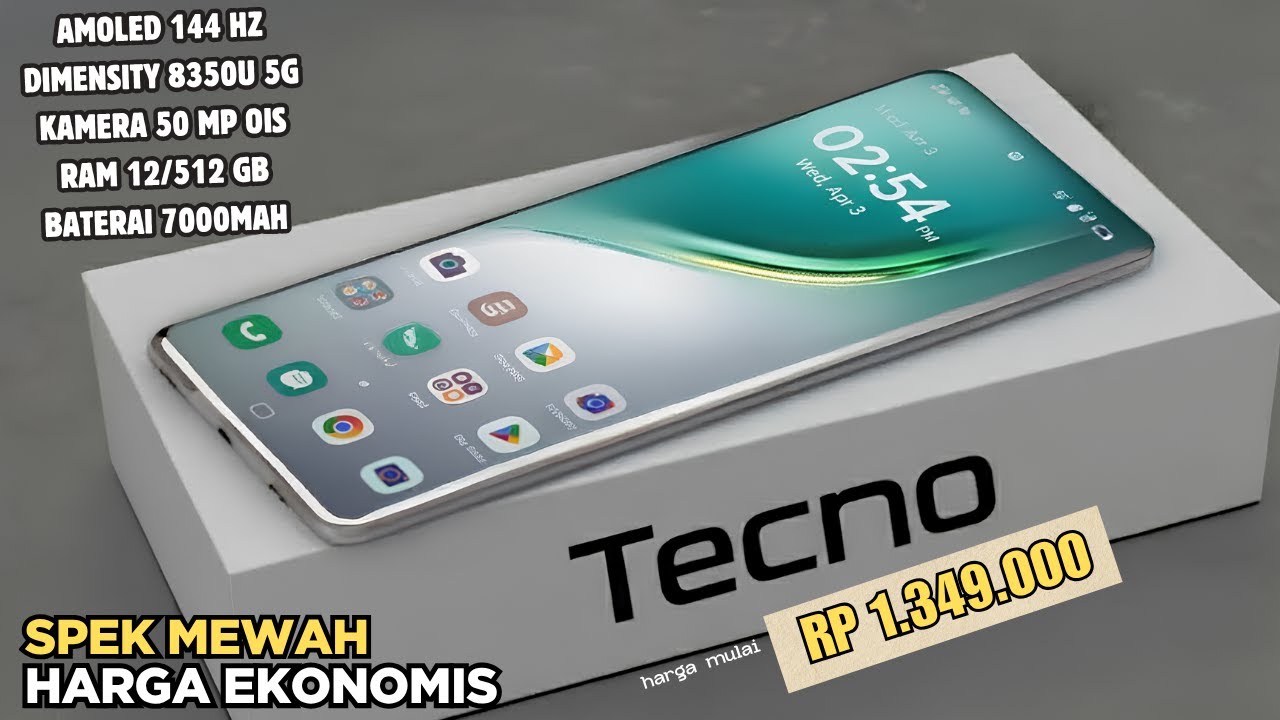 BARU SAJA DIRILIS‼️RAM 12/512 GB, 7000mAh - HP TECNO TERBARU NOVEMBER 2025