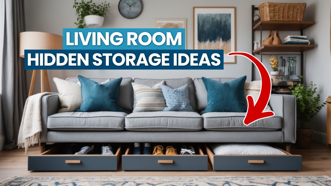 80 Living Room Storage Solutions You've Never Thought Of!|living room storage ideas for small spaces
