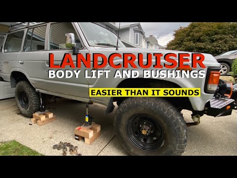 Installing a Body Lift and new Body Bushings on a Landcruiser // 60 Series (HJ60) Body Lift