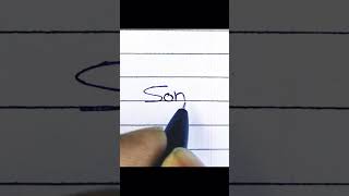 #english #handwriting #youtubeshorts #writing #name #angel #calligraphy #englishhandwriting #sonali