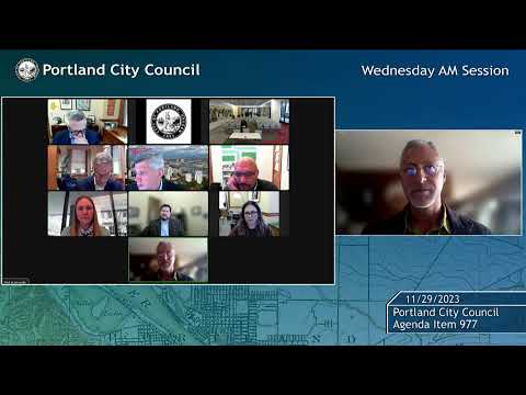 , title : 'Portland City Council Meeting AM Session 11/29/23'