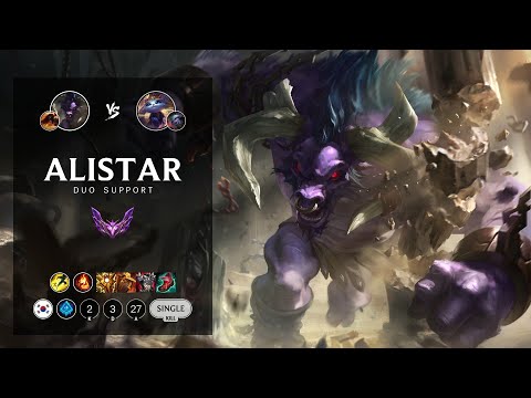 Alistar Support vs Yuumi - KR Master Patch 12.15