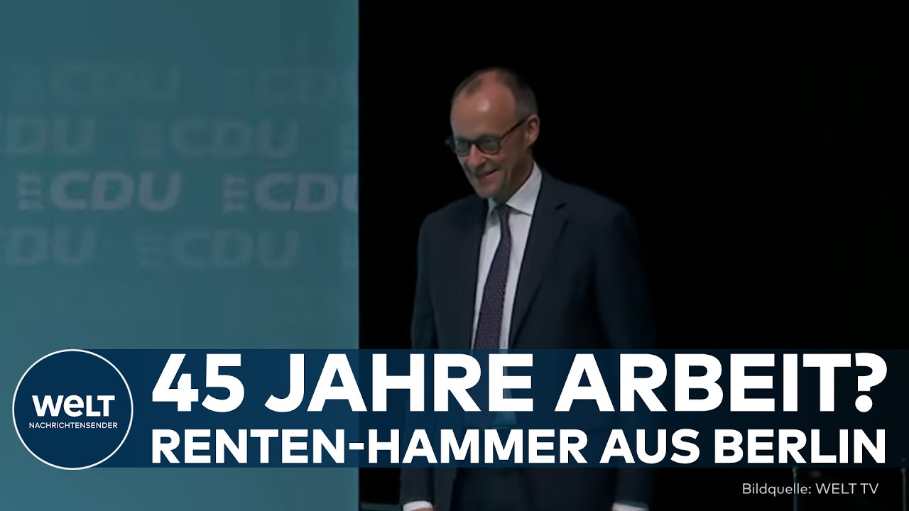 DEUTSCHLAND: Rente nach Arbeitsjahren? Merz will System ändern – Ökonom Südekum nennt 45 Jahre!