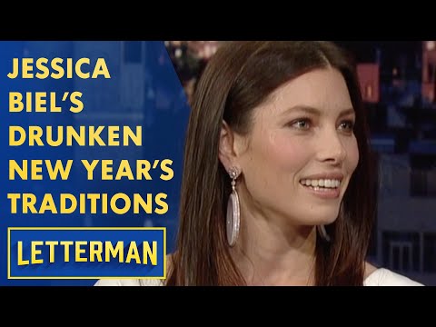 Jessica Biel's Drunken New Year's Eve Plans | Letterman