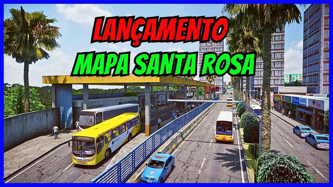 🔴Gameplay Novo Mod Mapa Santa Rosa | Linha 702 | Proton Bus Simulator | PBSU | Mods