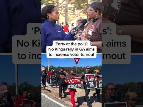 'Party at the polls': No Kings rally in GA aims to increase voter turnout